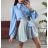 Bluse 3/4 Ärmel mit Knöpfen (uni sl) ITALIENISCHE Mode IMM20206