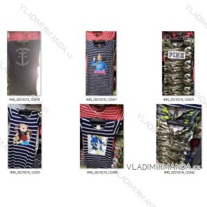 Langarm-Kapuzen-Kleid Damen (UNI S-L) ITALIENISCHE MODE IM420140IM1