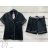Sommer Tunika Kurzarm und lang gestreiften Rock Frauen (uni xs-m) ITALIENISCHE MODE IM119426