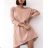 Sommerkleid Langarm geblümte Damen (UNI S / L) ITALIAN FASHION IMK20150