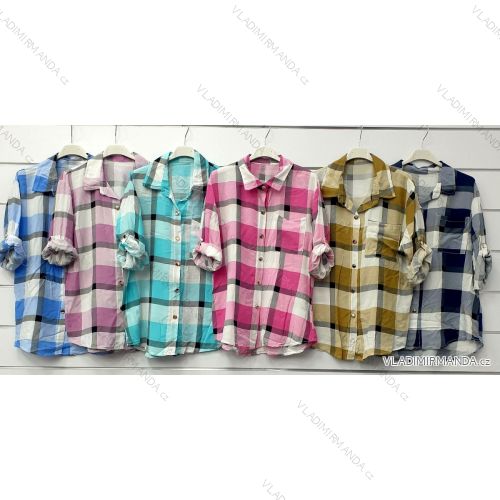 Kleid mit 3/4 Ärmeltasche für Damen (uni sl) ITALIAN Fashion IMWD20529