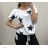 Tunika T-Shirt Kurzarm Frauen (Uni s / l) ITALIAN FASHION IM520113