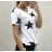 Tunika T-Shirt Kurzarm Frauen (Uni s / l) ITALIAN FASHION IM520113