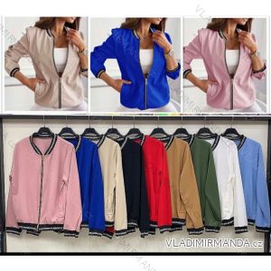 Kabát jarní dlouhý dámský (S/M/L ONE SIZE) ITALSKÁ MÓDA IMWA21006