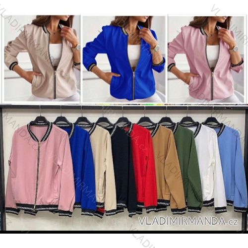 Kabát jarní dlouhý dámský (S/M/L ONE SIZE) ITALSKÁ MÓDA IMWA21006