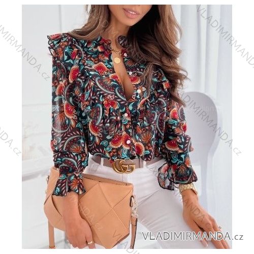 Kleid mit 3/4 Ärmeltasche für Damen (uni sl) ITALIAN Fashion IM3181746