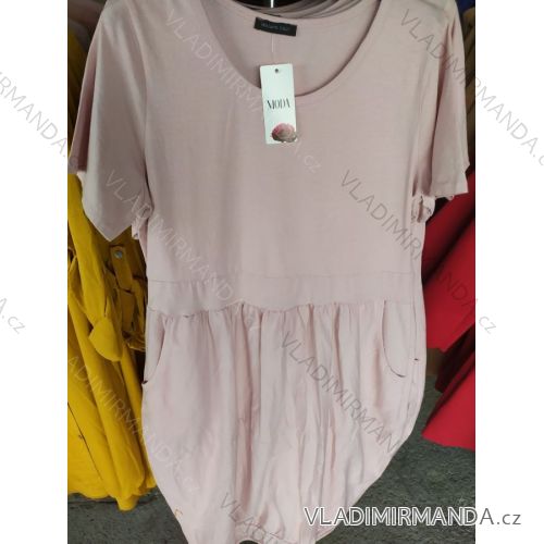 Kleid mit 3/4 Ärmeltasche für Damen (uni sl) ITALIAN Fashion IM3181746