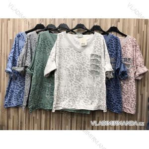 T-Shirt Carmen Langarm Frauen (S / M ONE SIZE) ITALIENISCHE MODE IMWP21u3552