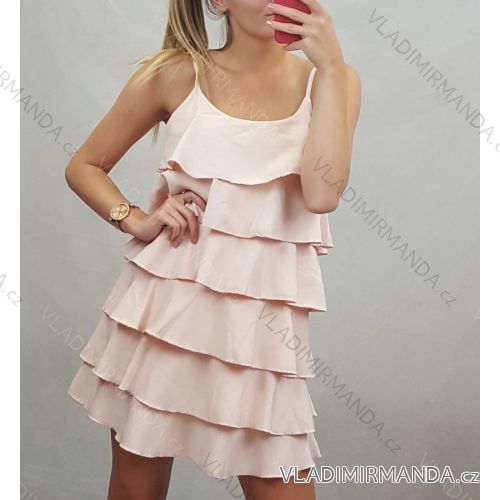 Damen trägerloses Kleid (uni s / m) Italian FASHION IMT20252