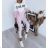 Set lange Jogginghosen und langärmliges Sweatshirt für Frauen (UNI S / L) TURKISH FASHION IMK20148