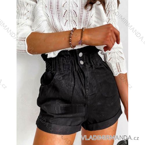 Shorts Shorts Kunstleder Frauen (uni s-l) ITALIAN FASHION IM920107