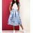 Kleid mit 3/4 Ärmeltasche für Damen (uni sl) ITALIAN Fashion IM3181746