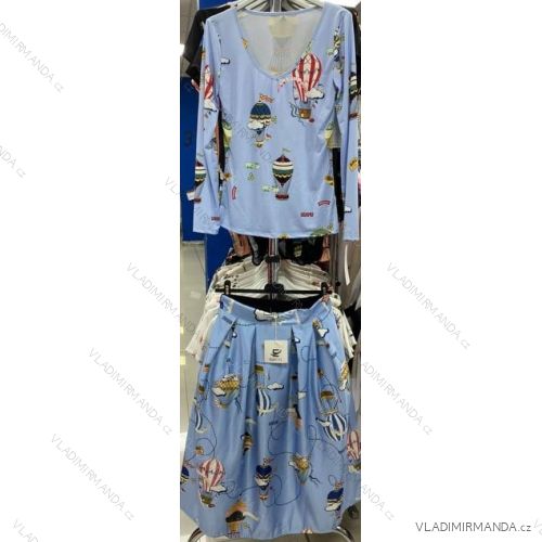 Bluse Langarm mit Rüschen Frauen (UNI S / L) ITALIAN FASHION IMK20159