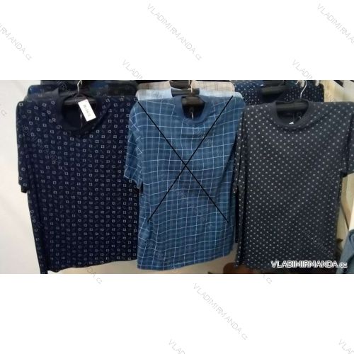 Pyjamas kurze Hosen Herren Baumwolle übergroßen (xl-4xl) HAF W-036