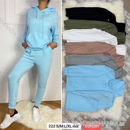Set lange Jogginghosen und langärmliges Sweatshirt für Frauen (UNI S / XL) TURKISH FASHION TMWL209958