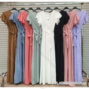 Langarm Kleid ELEGANT (uni s / m) ITALIENISCHE MODE IM919825