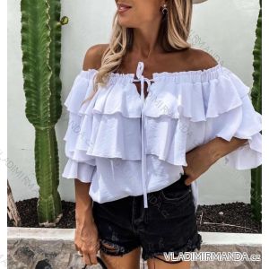 T-Shirt elegante Langarm Frauen (S / M ONE SIZE) ITALIENISCHE MODE IMWK21008