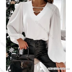 Kleid mit 3/4 Ärmeltasche für Damen (uni sl) ITALIAN Fashion IM3181746