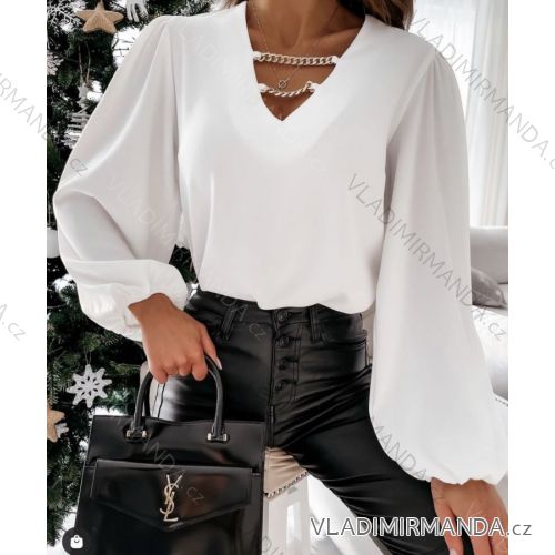 Kleid mit 3/4 Ärmeltasche für Damen (uni sl) ITALIAN Fashion IM3181746