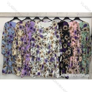 Kleid mit 3/4 Ärmeltasche für Damen (uni sl) ITALIAN Fashion IMWD20527