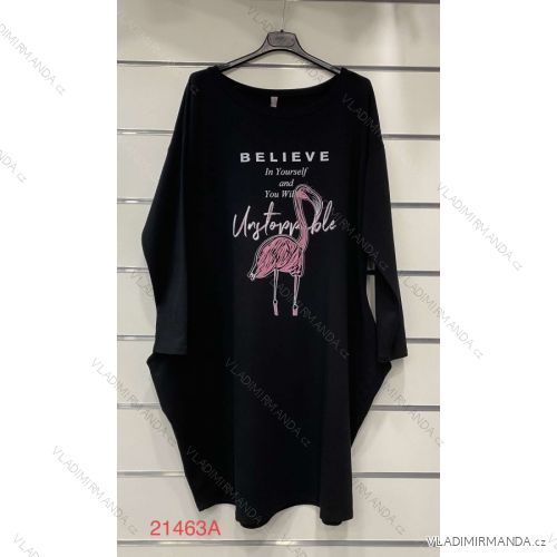 Sommerkleid Langarm geblümte Damen (UNI S / L) ITALIAN FASHION IMK20150