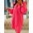 Kleid mit 3/4 Ärmeltasche für Damen (uni sl) ITALIAN Fashion IMWD20527