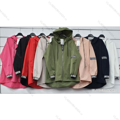 Kabát jarní dlouhý dámský (S/M/L ONE SIZE) ITALSKÁ MÓDA IMWA21006