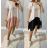 Sommerkleid Langarm geblümte Damen (UNI S / L) ITALIAN FASHION IMK20150