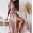 Langarm Kleid ELEGANT (uni s / m) ITALIENISCHE MODE IM919825