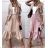 Kleid mit 3/4 Ärmeltasche für Damen (uni sl) ITALIAN Fashion IM3181746