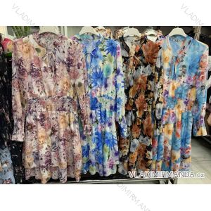 Kleid mit 3/4 Ärmeltasche für Damen (uni sl) ITALIAN Fashion IMWD20527