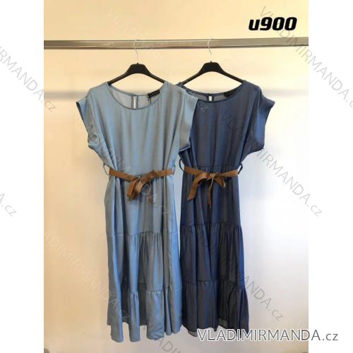 Elegantes Langarmkleid für Damen (S / M ONE SIZE) ITALIENISCHE MODE IMWP21u3727