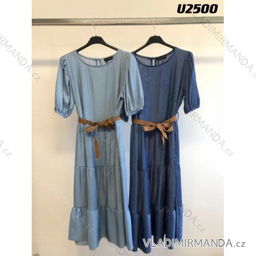 Elegantes Langarmkleid für Damen (S / M ONE SIZE) ITALIENISCHE MODE IMWP21u3727