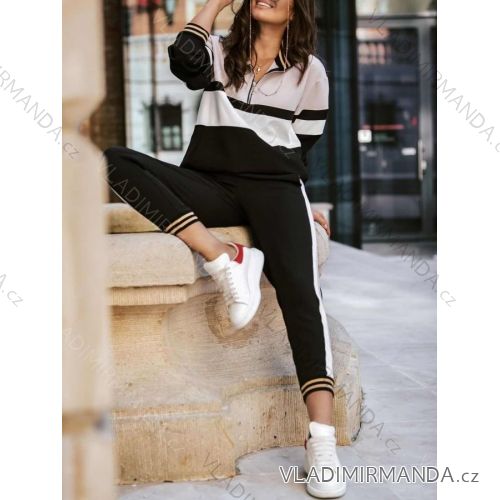 Set lange Jogginghosen und langärmliges Sweatshirt für Frauen (UNI S / L) TURKISH FASHION IMK20148