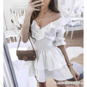 Kleid mit 3/4 Ärmeltasche für Damen (uni sl) ITALIAN Fashion IMWD20527