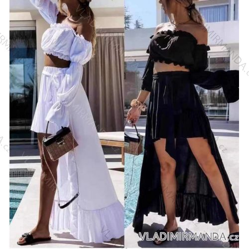 Kleid mit Knöpfen und geknöpften Damen (uni s-m) ITALIAN FASHION IM2203948