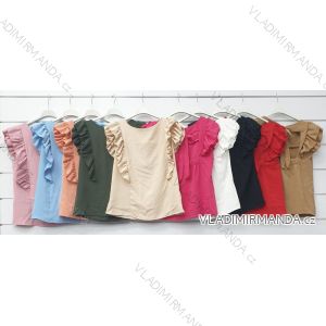 T-Shirt elegante Langarm Frauen (S / M ONE SIZE) ITALIENISCHE MODE IMWK21008