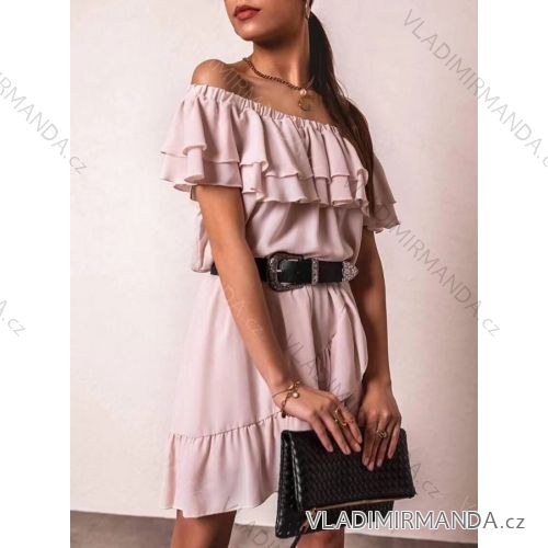 Kleid mit 3/4 Ärmeltasche für Damen (uni sl) ITALIAN Fashion IMWD20527