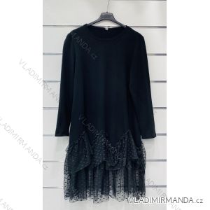 Mit Kapuze langärmliges mit Kapuze Kleid (uni s / m) IM2191956