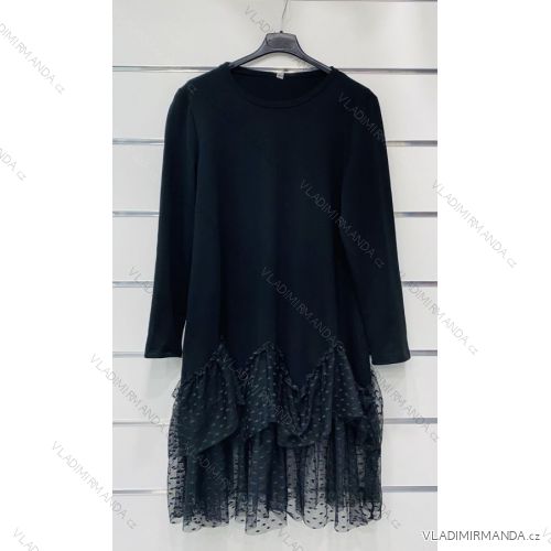Mit Kapuze langärmliges mit Kapuze Kleid (uni s / m) IM2191956