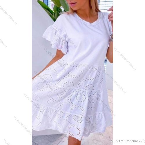 Kleid mit 3/4 Ärmeltasche für Damen (uni sl) ITALIAN Fashion IM3181746