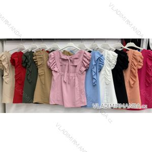 T-Shirt elegante Langarm Frauen (S / M ONE SIZE) ITALIENISCHE MODE IMWK21008