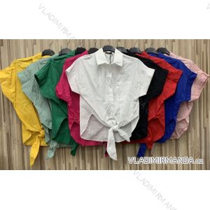 T-Shirt Kurzarm Frauen (UNI S / L) ITALIENISCHE MODE IMK20128