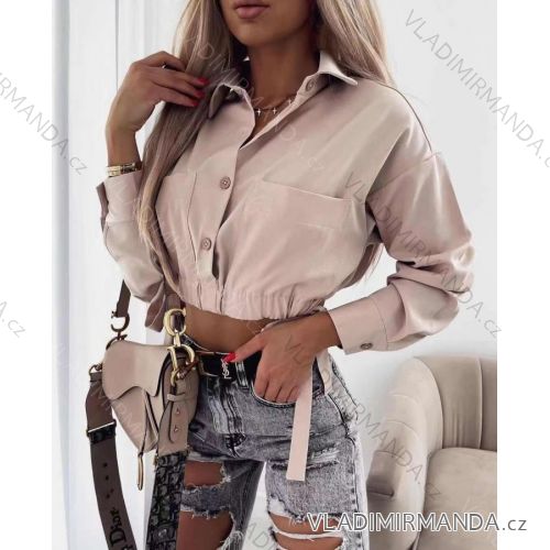 Elegantes Langarmhemd für Damen (S / M ONE SIZE) ITALIAN FASHION IMWL21042