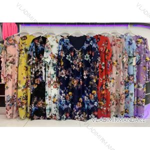 Kleid mit 3/4 Ärmeltasche für Damen (uni sl) ITALIAN Fashion IMWD20527