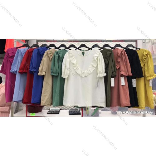 T-Shirt Kurzarm Frauen (UNI S / L) ITALIENISCHE MODE IMK20128