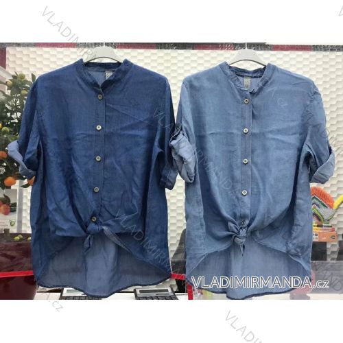 Elegantes Langarmhemd für Damen (S / M ONE SIZE) ITALIAN FASHION IMWL21042