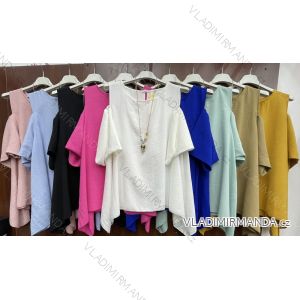 T-Shirt Kurzarm Frauen (UNI S / L) ITALIENISCHE MODE IMK20128