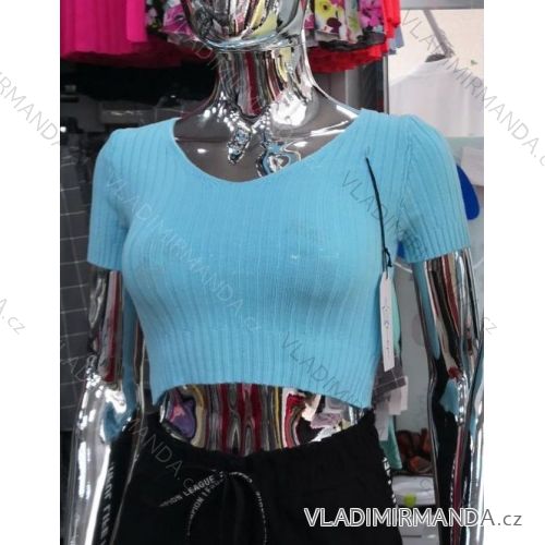 Kleid mit 3/4 Ärmeltasche für Damen (uni sl) ITALIAN Fashion IM3181746