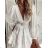 Kleid mit 3/4 Ärmeltasche für Damen (uni sl) ITALIAN Fashion IMWD20527